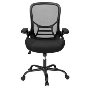 7367 Black Upholstered Swivel Mesh Office Chair