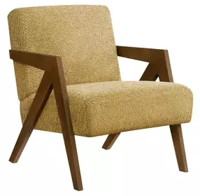 8302 Yellow Upholstered Accent Chair