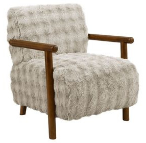 8344 Light Gray Upholstered Accent Chair
