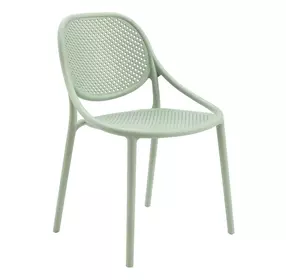 4018 Sea Green Outdoor Stacking Dining Chair Set of 4