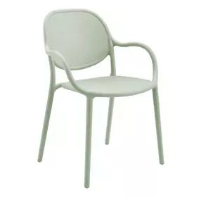 4023 Sea Green Outdoor Stacking Dining Chair Set of 4