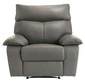 Murray Gray Leather Motion Recliner