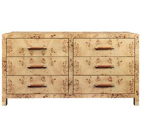 WinDresserer Brown 6 Drawer Dresser