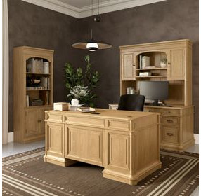 Winchester Natural Oak Executive Home Office Set