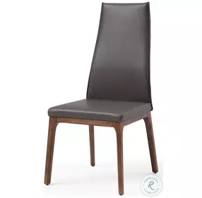 Windsor Gray And Walnut High Back Dining Chair Set of 2