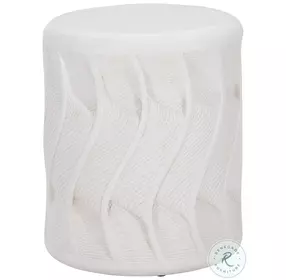 Coquille White Accent Table