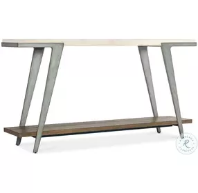 Commerce And Market Cream Natural And Gray Boomerang Console Table