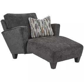 Wowza Dusk Gray 63" Chaise with Pillow