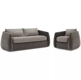 Sarene Gray Outdoor Living Room Set