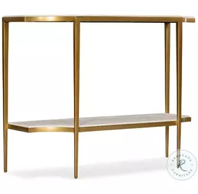Mercantile White And Gold Console Table