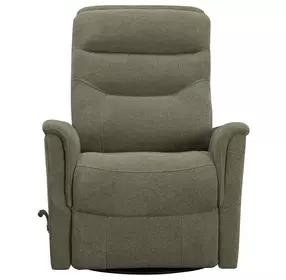 Dualis Snazzy Olive Manual Swivel Glider Recliner