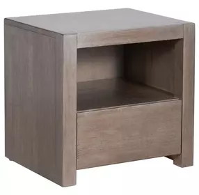 Zest Brown 1 Drawer Large Nightstand