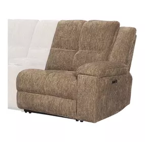 Bronco Plush Tobacco Zero Gravity Dual Power RAF Recliner with USB Charging