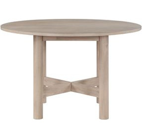 Gabby Light Brown 48" Round Dining Table