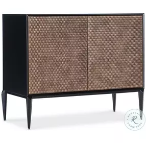 Melange Black And Brown Boucle Accent Chest