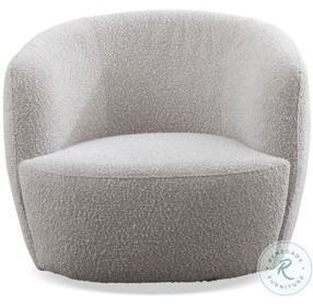 Callidora Bloke Cotton Swivel Barrel Chair