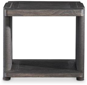 Andros Smoked Truffle and Oxford Brown Outdoor Square Side Table