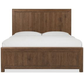 Driftwood Medium Brown King Panel Bed