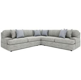 Serena Gray 3 Piece Modular Sectional with Pillows