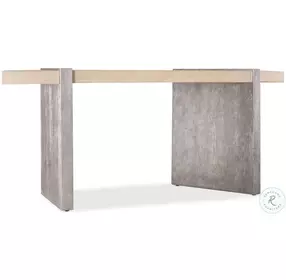 Selleck Light Brown And Silver Writing Desk