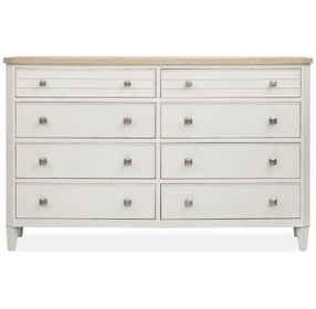 Echo Isles Sea Pearl and Driftwood 8 Drawer Dresser