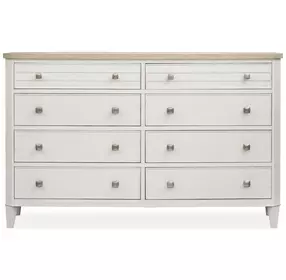 Whisperbay Sea Pearl and Driftwood 8 Drawer Dresser