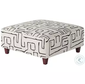 Fossil Ebony Square Cocktail Ottoman