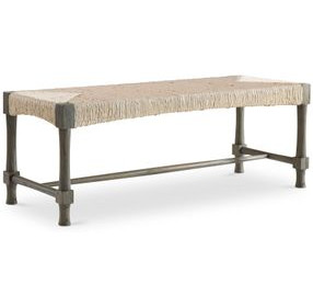 Palma Light And Rustic Grey Bench