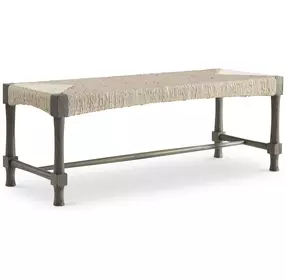 Palma Light And Rustic Grey Bench