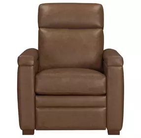 Fortmere Renaissance Tobacco Leather Manual Pushback Recliner