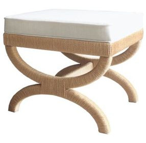 Xanadu White Performance Fabric Stool