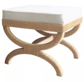Xanadu White Performance Fabric Stool
