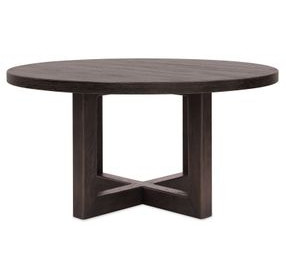 Harbor Drift Burnt Timber 60" Round Dining Table