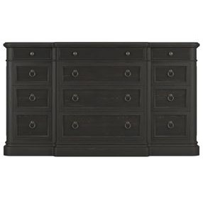 Atrium Black 12 Drawer Dresser