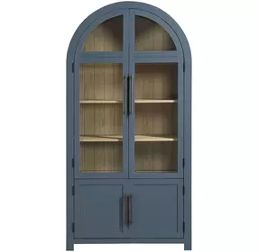 Magnolia Blue 4 Door Curio Cabinet
