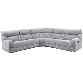 Park City Gray 5 Piece Power Reclining Sectional