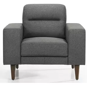 Vale Gray Upholstered Accent Chair