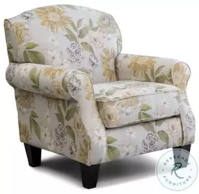 Celadon Flora Powder Rolled Arms Accent Chair