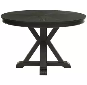 Rylie Black 48" Round Dining Table
