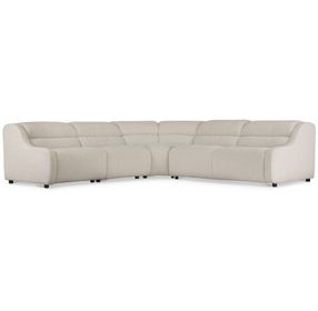 Gio Cream 5 Piece Power Reclining Sectional