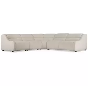 Gio Cream 5 Piece Power Reclining Sectional