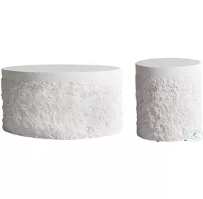 Pismo White Outdoor Occasional Table Set