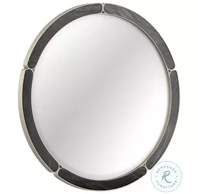 Cabochon Black and Grey stone Mirror
