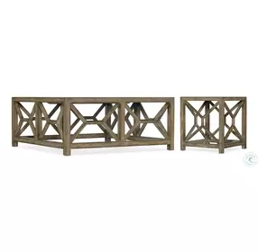 Sundance Rich Dynamic Brown Square Occasional Table Set