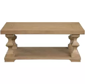 Dory Sand Rectangular Coffee Table with Casters