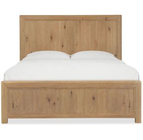 Driftwood Light Brown King Panel Bed