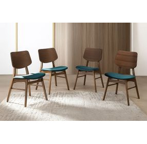 Oscar Teal Upholstered Dining Chair Set of 4