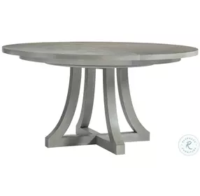 Cornelia Nebbia And Brushed Stainless Steel Extendable Round Dining Table