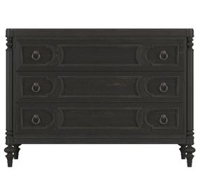 Atrium Black 3 Drawer Bachelor's Chest