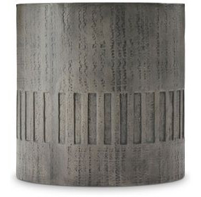 Miramar Dark Charcoal Outdoor Drum End Table